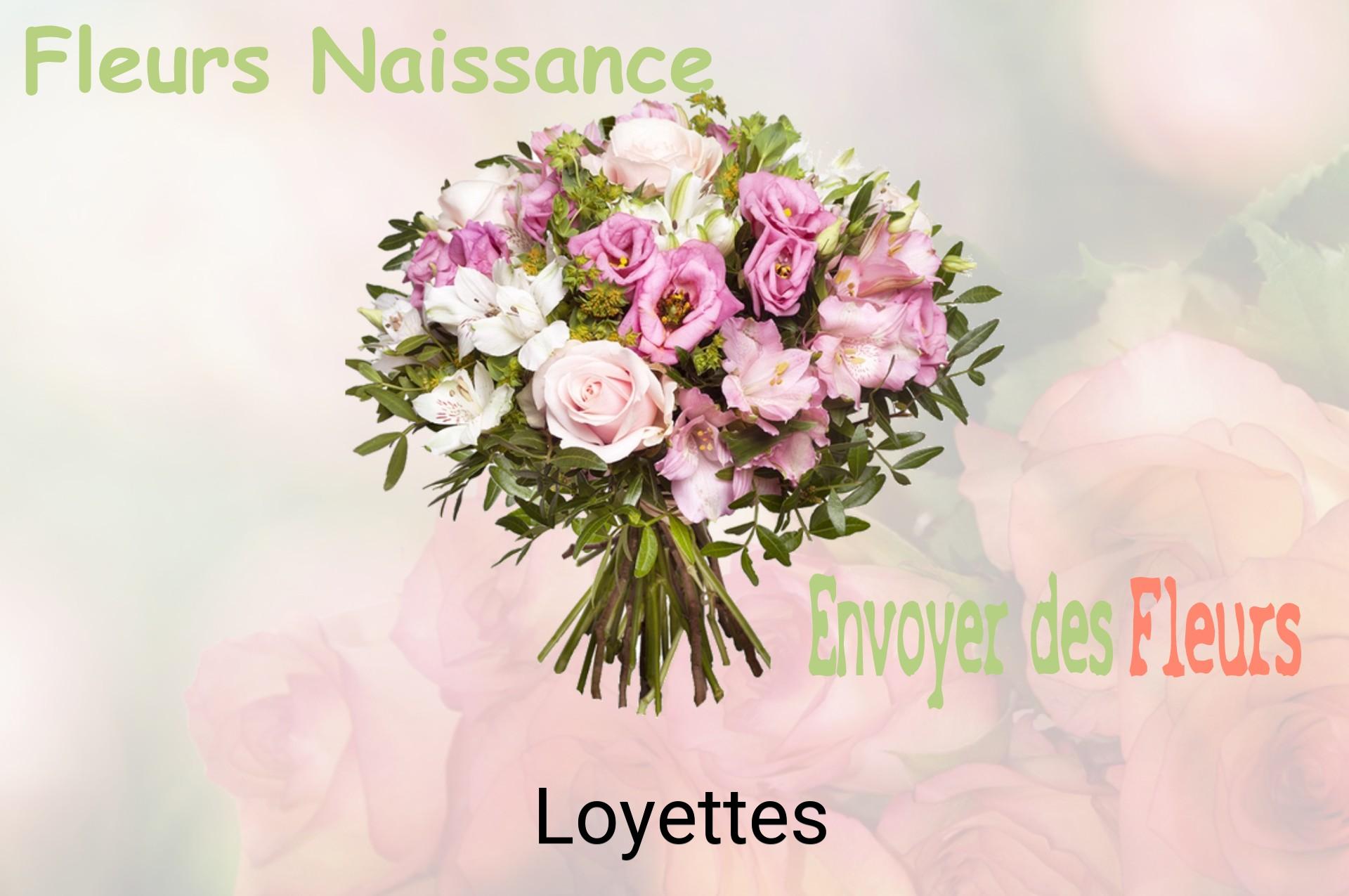 Bouquet de fleurs de naissance livré à Loyettes