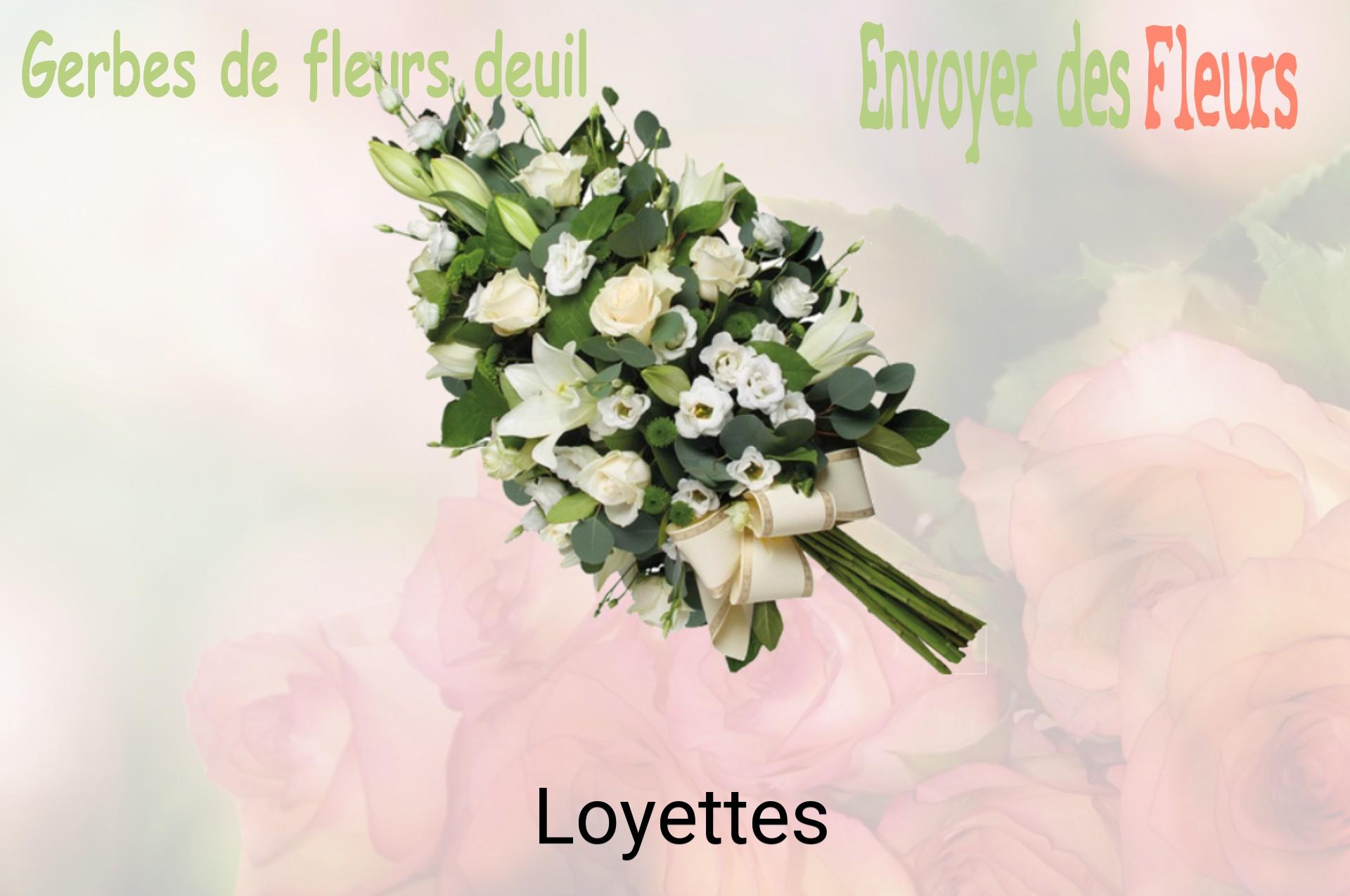 Gerbe de fleurs de deuil livrée à Loyettes